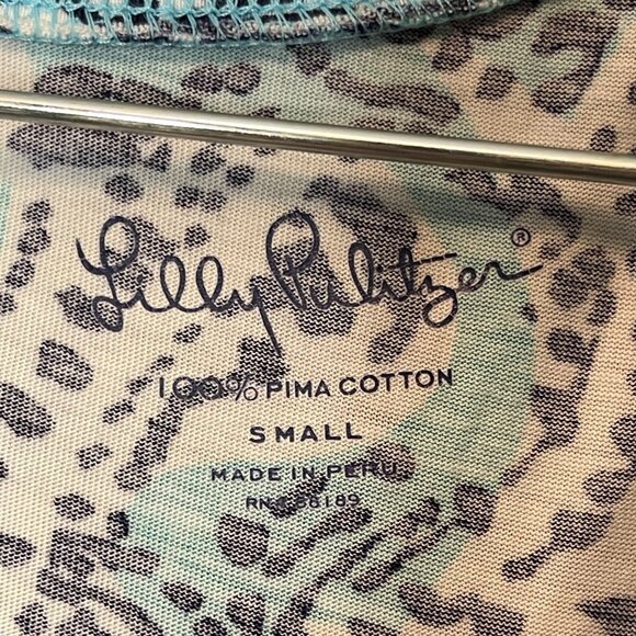 Lilly Pulitzer Women Pima Cotton Peru Juliet Hippy Hippy Tropical Preppy Dress S - Picture 6 of 12